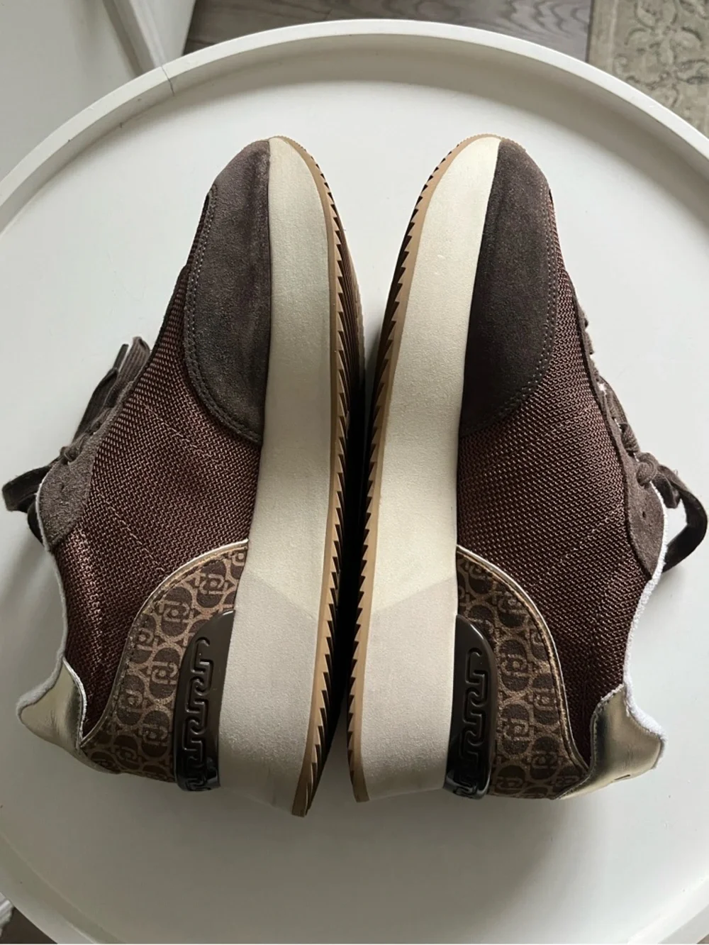 Liu Jo Italian Brand Dreamy 02 Women’s Leather Textile Sneakers EU 41/US 10.5-11